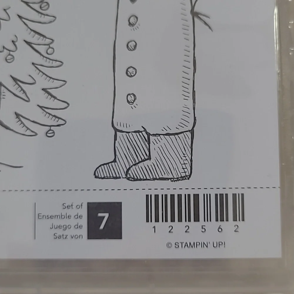 NEW Stampin' Up! Snow Much Fun Snowman Snowball Retired Holiday Stamp Set 7 Pc